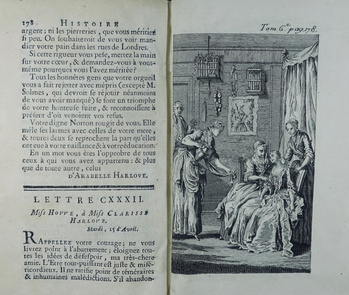 [RICHARDSON (Samuel)] - Lettres angloises, ou histoire de miss Clarisse Harlowe. 1766.-photo-8