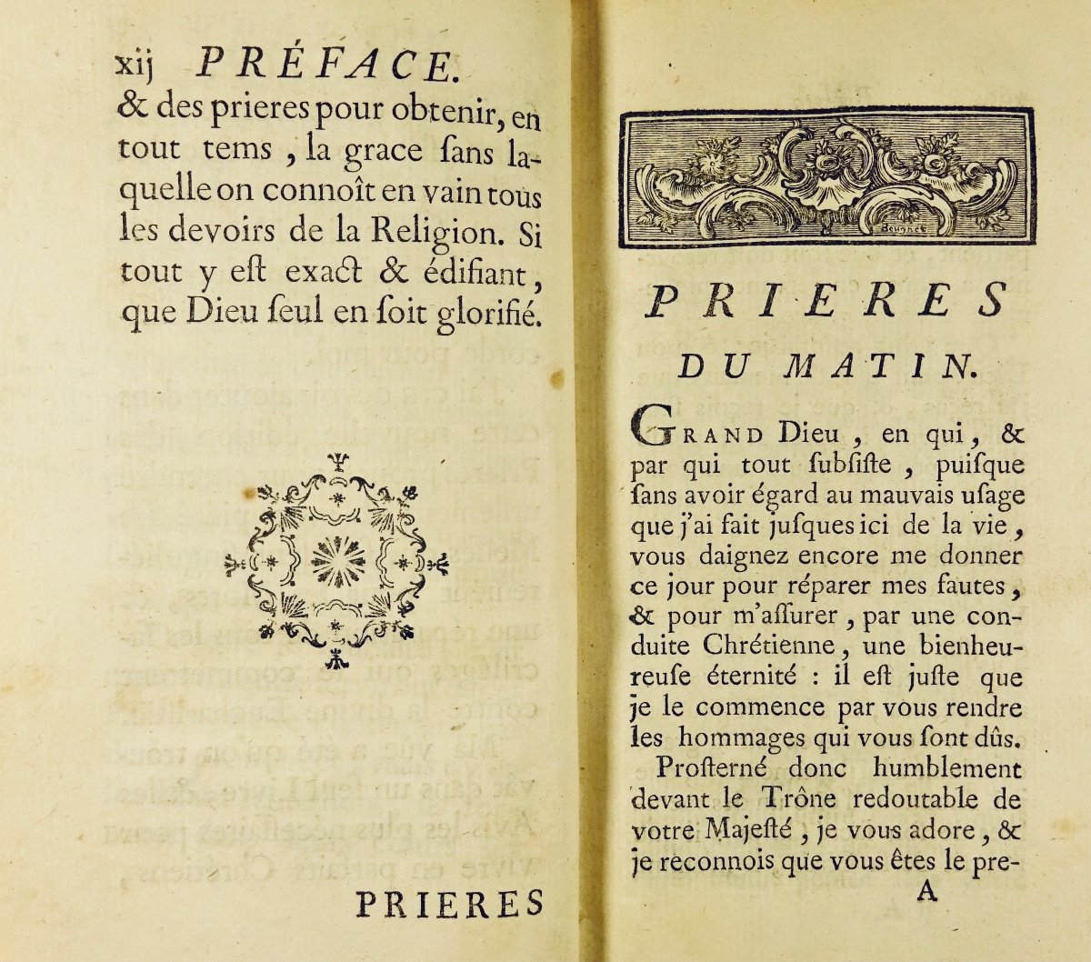 SANADON - Prières et instructions chrétiennes, pour bien commencer & bien finir la jour, 1778.-photo-2