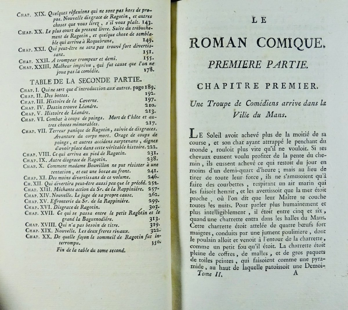 SCARRON (Paul) - Oeuvres de Scarron. Nouvelle édition. 1786, reliure 19ème siècle.-photo-2