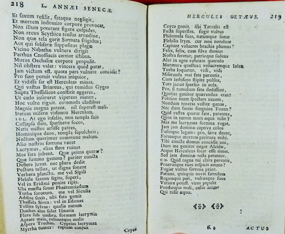 SENECAE - L. Aennaei Senecae et aliorum Tragoediae. Bratislava, Chez Daniel Pietsch, 1754.-photo-7