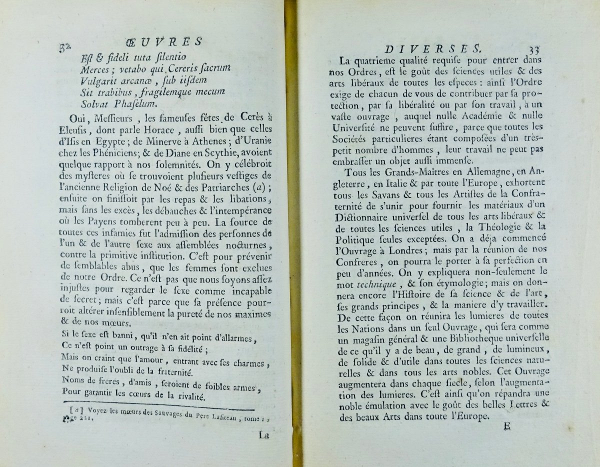 VOLTAIRE - Lettre philosophique. Berlin, Aux dépens de la Compagnie, 1774, en reliure d'époque.-photo-7