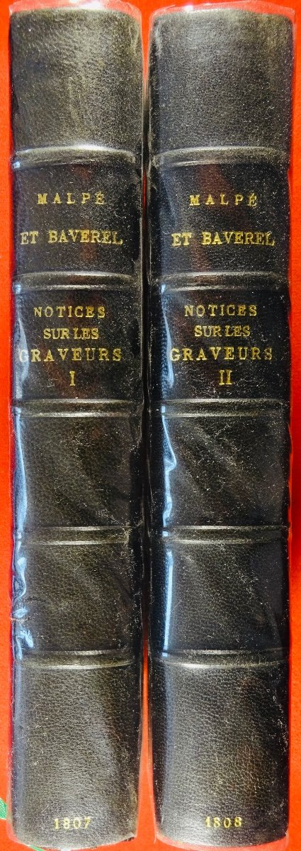 [BAVEREL ET MALPEZ] - Notices sur les graveurs qui ont laissé des estampes, 1807-1808.