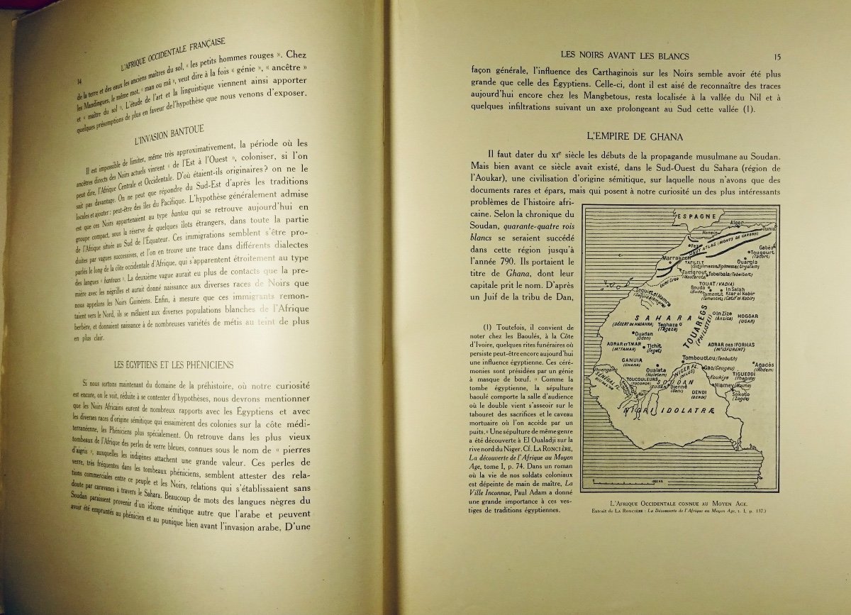 DELONCLE (Pierre) - l'Afrique Occidentale Française. Leroux, 1934, Broché.-photo-1