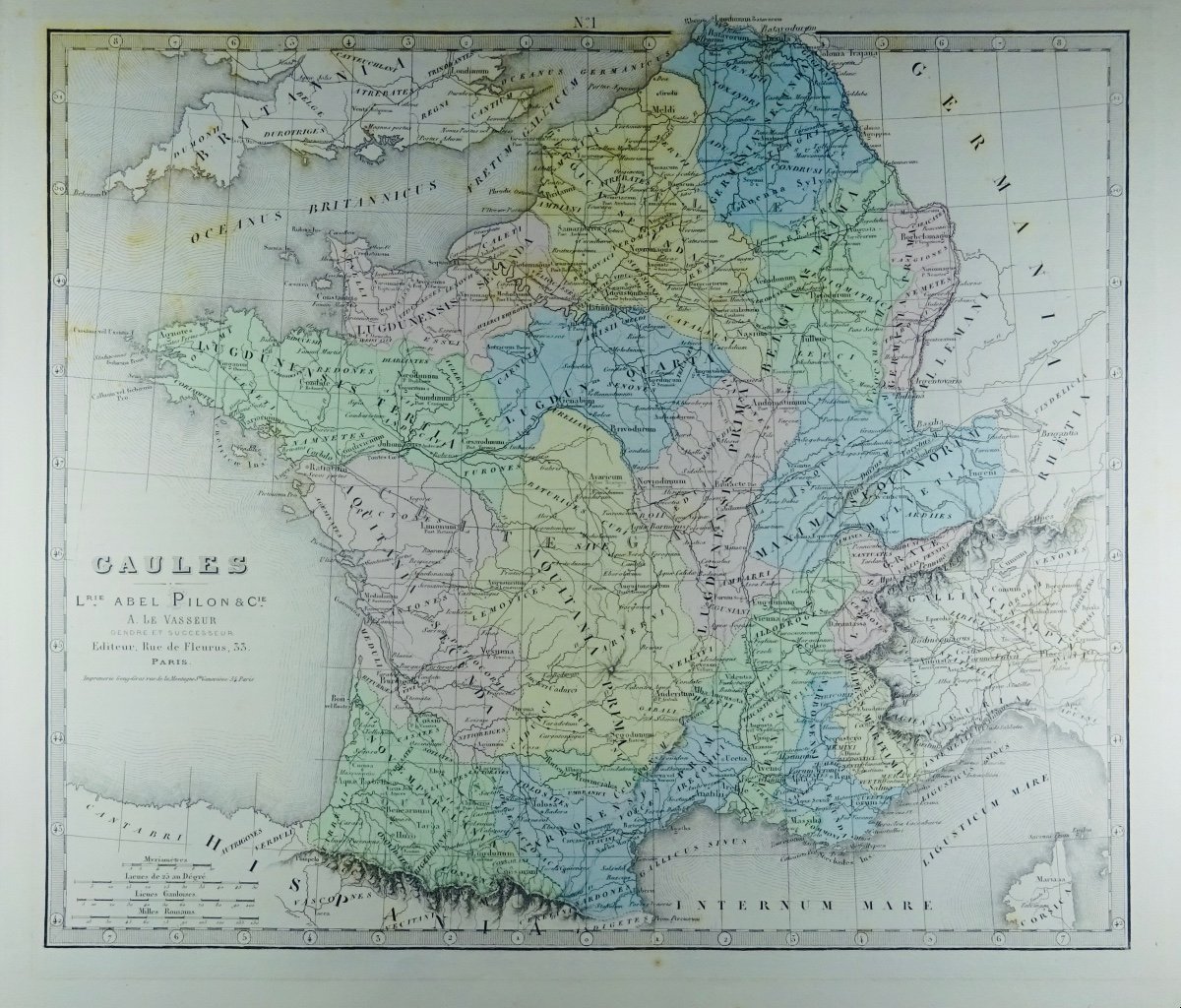 FISQUET - Grand atlas de la France, de l'Algérie et des colonies, 106 cartes. Vers 1880.-photo-2