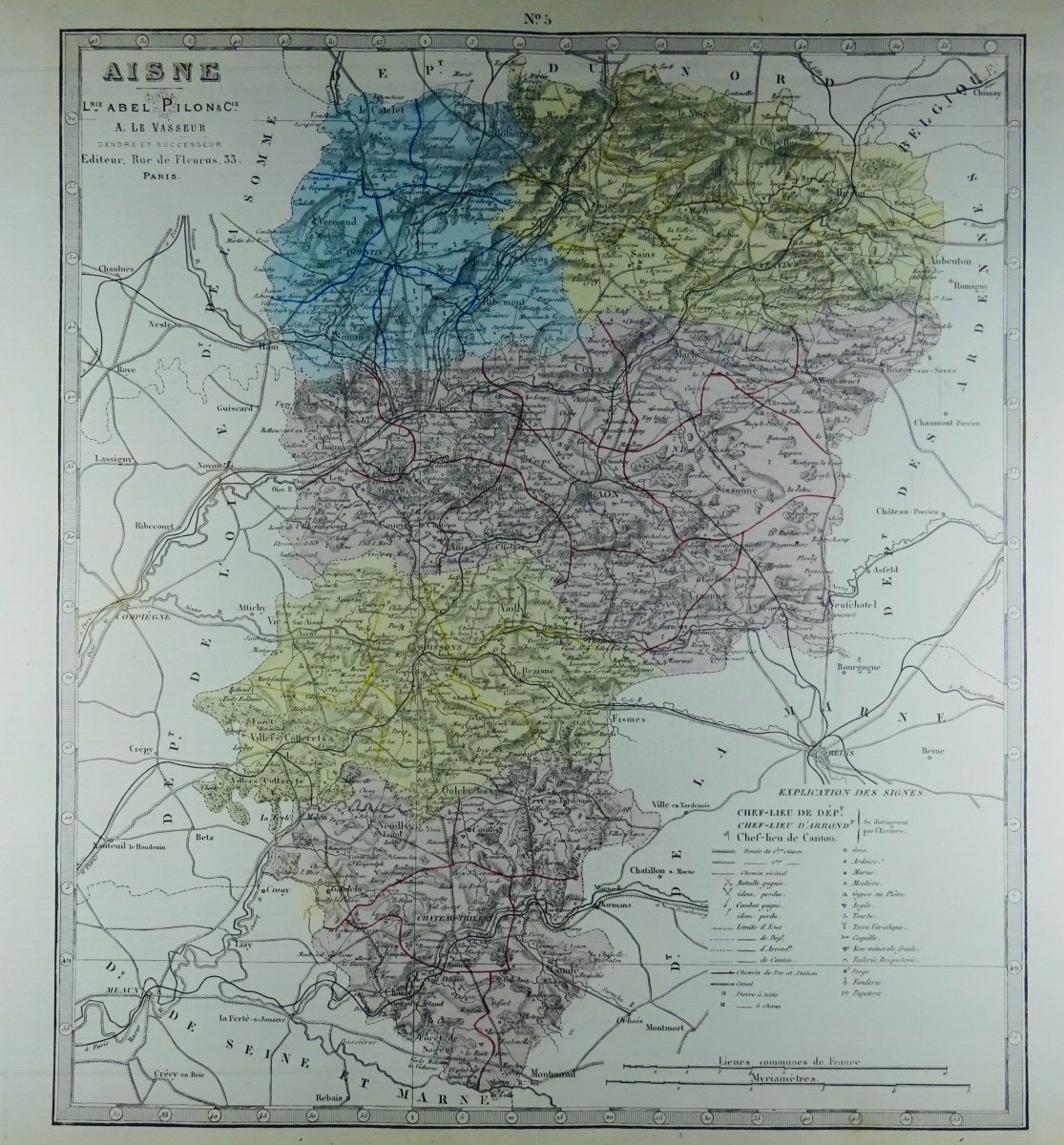 FISQUET - Grand atlas de la France, de l'Algérie et des colonies, 106 cartes. Vers 1880.-photo-3