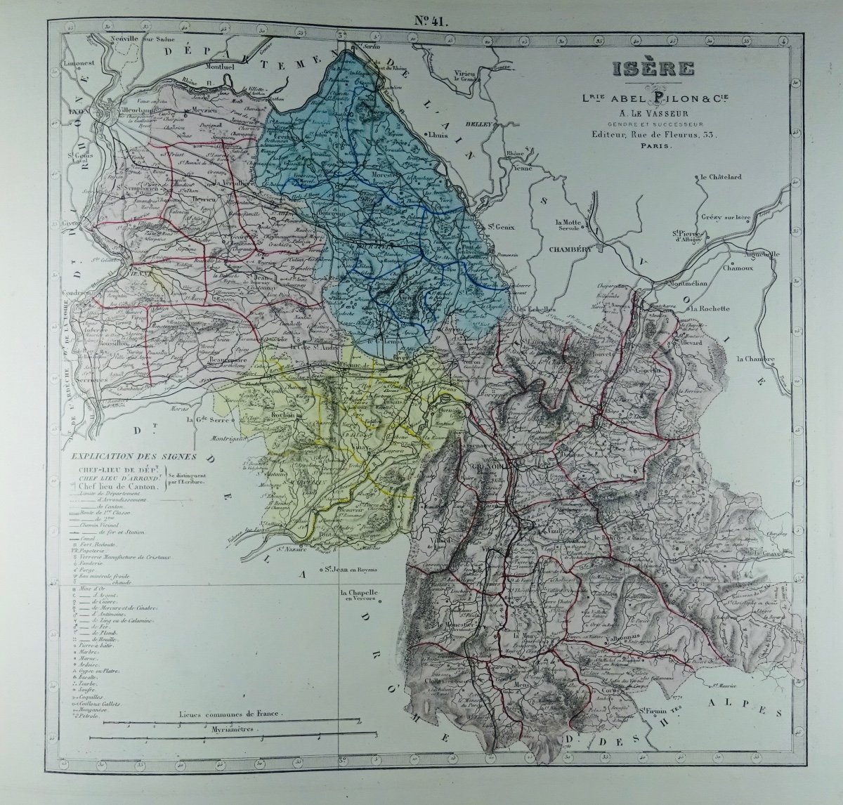 FISQUET - Grand atlas de la France, de l'Algérie et des colonies, 106 cartes. Vers 1880.-photo-4