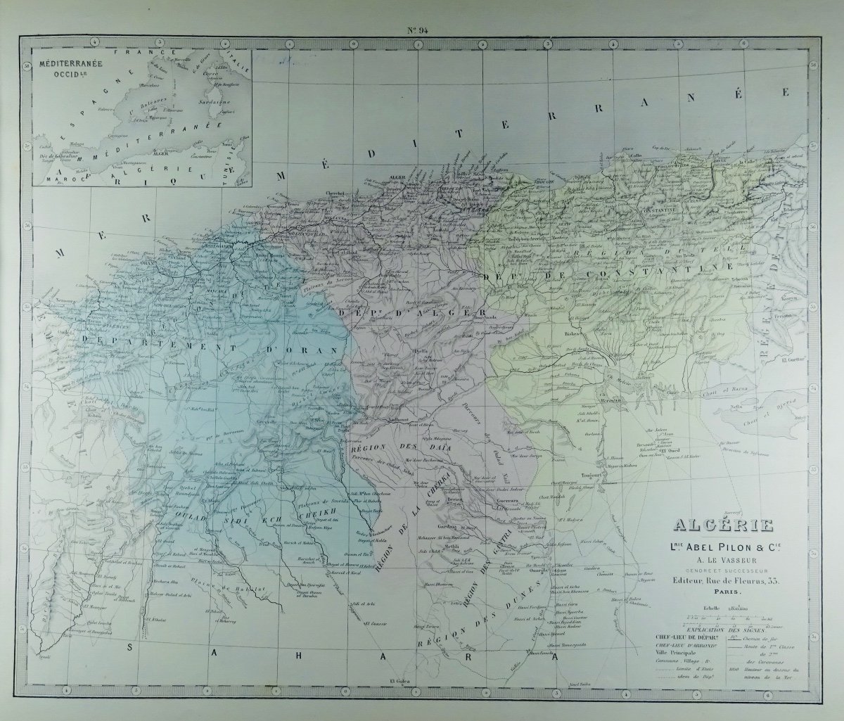 Fisquet - Grand Atlas Of France, Algeria And The Colonies, 106 Maps. Around 1880.-photo-4