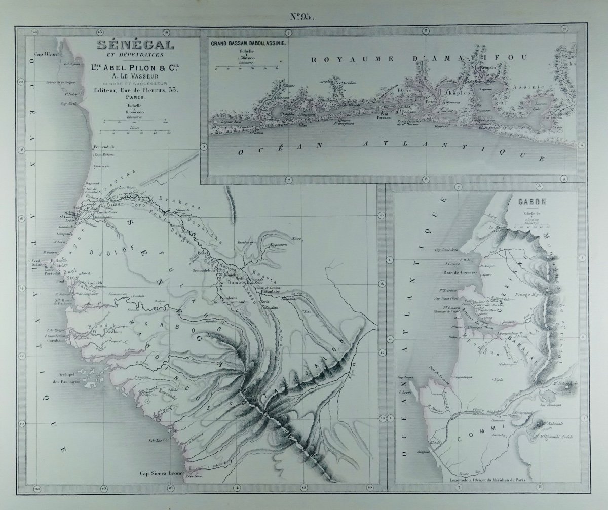 Fisquet - Grand Atlas Of France, Algeria And The Colonies, 106 Maps. Around 1880.-photo-5