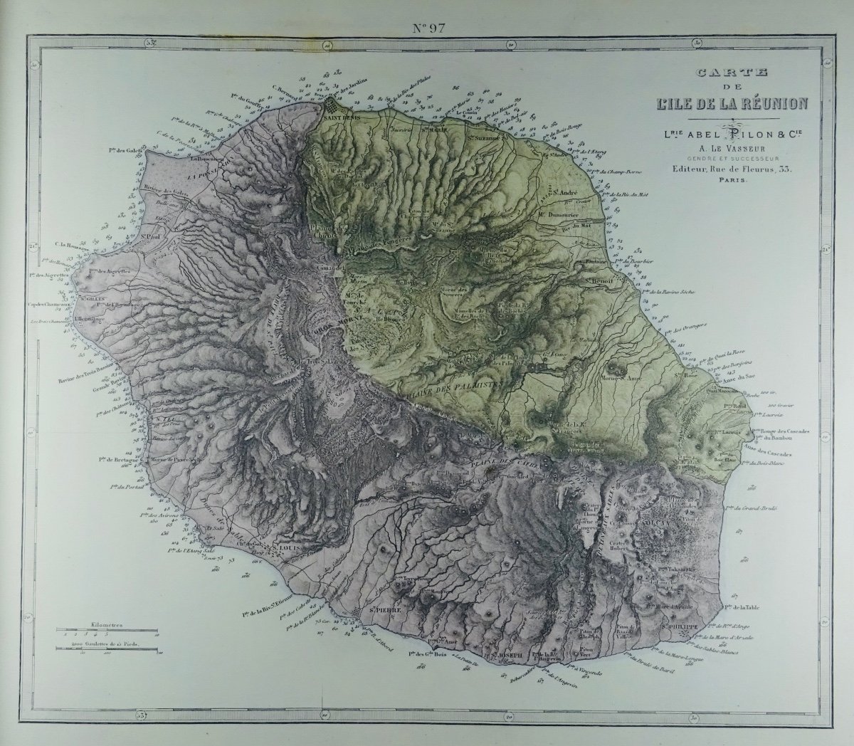 FISQUET - Grand atlas de la France, de l'Algérie et des colonies, 106 cartes. Vers 1880.-photo-6