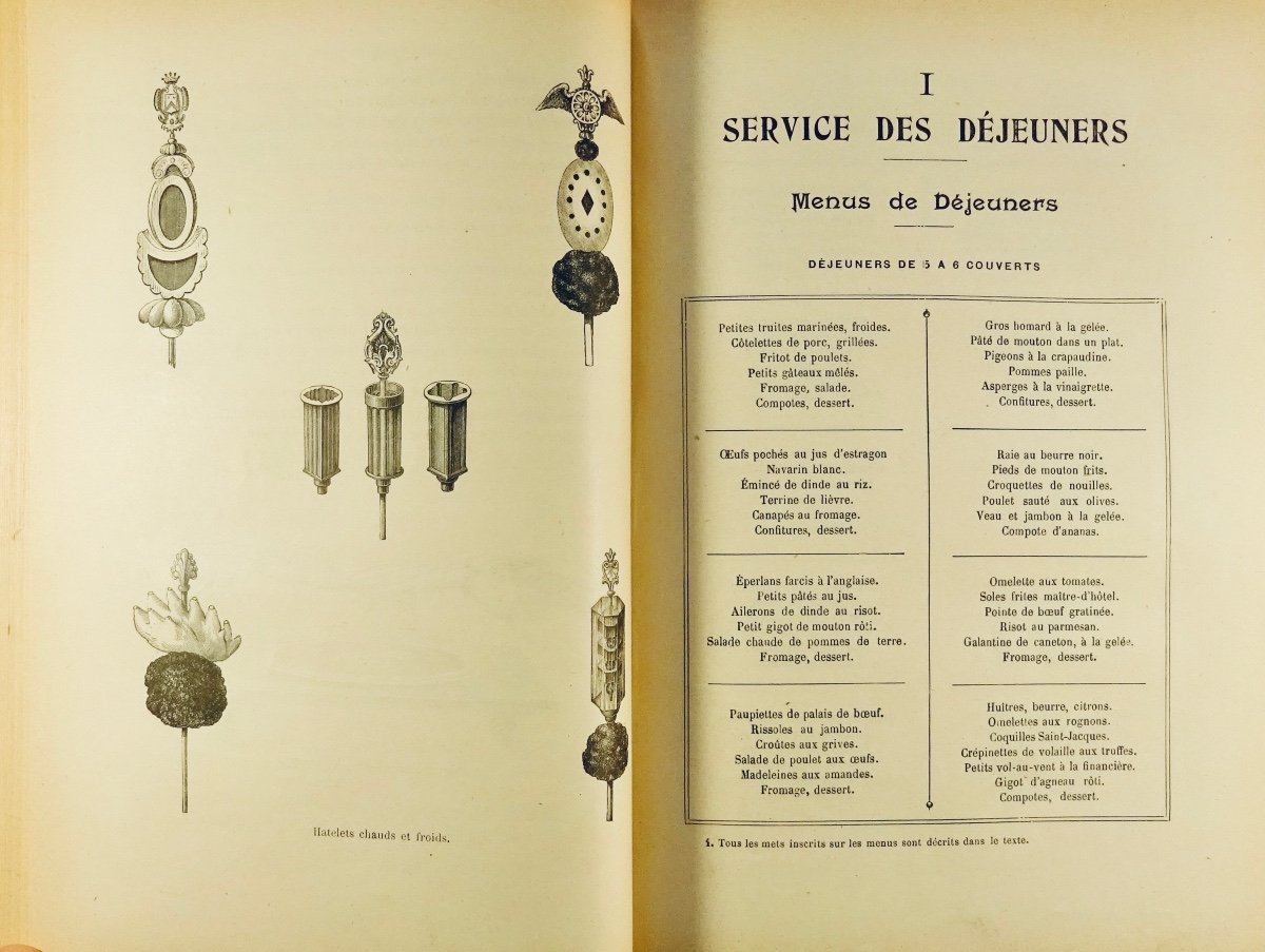 URBAIN-DUBOIS - La cuisine d'aujourd'hui. 220 dessins, dont 40 planches gravées. Vers 1890.-photo-2