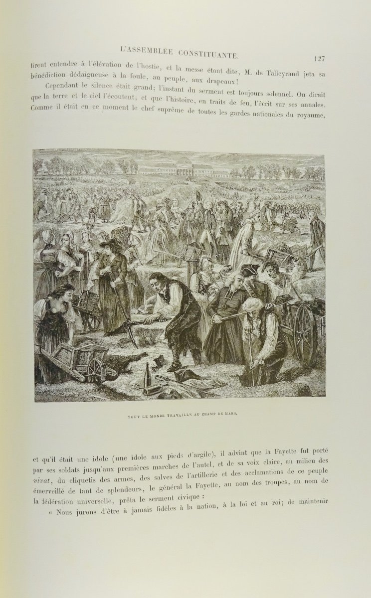 Janin (jules) - The French Revolution. Paris, Imprimerie De Ch. Lahure Et Cie, 1862, Bound.-photo-2