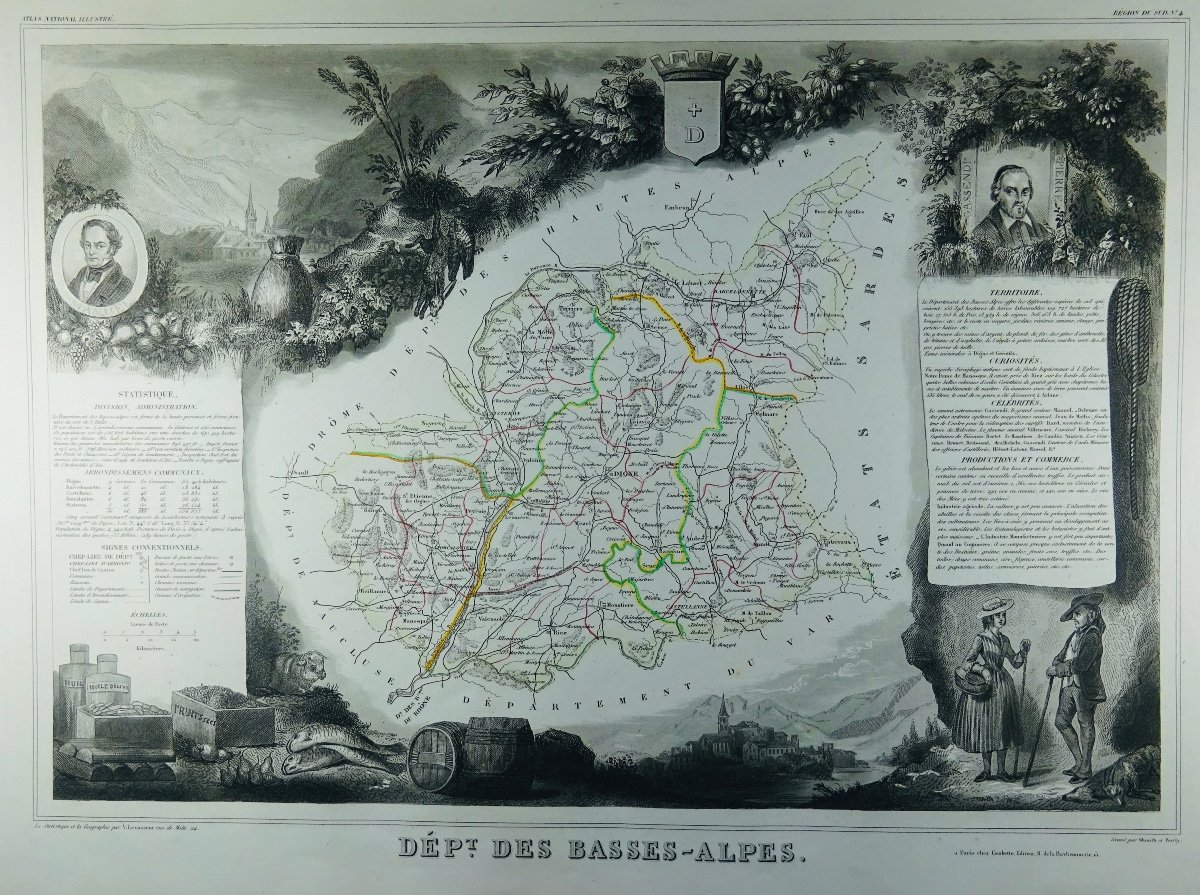 Levasseur - Universal Atlas Of Physical And Political Geography. Combette, 1849. To Be Restored.-photo-4