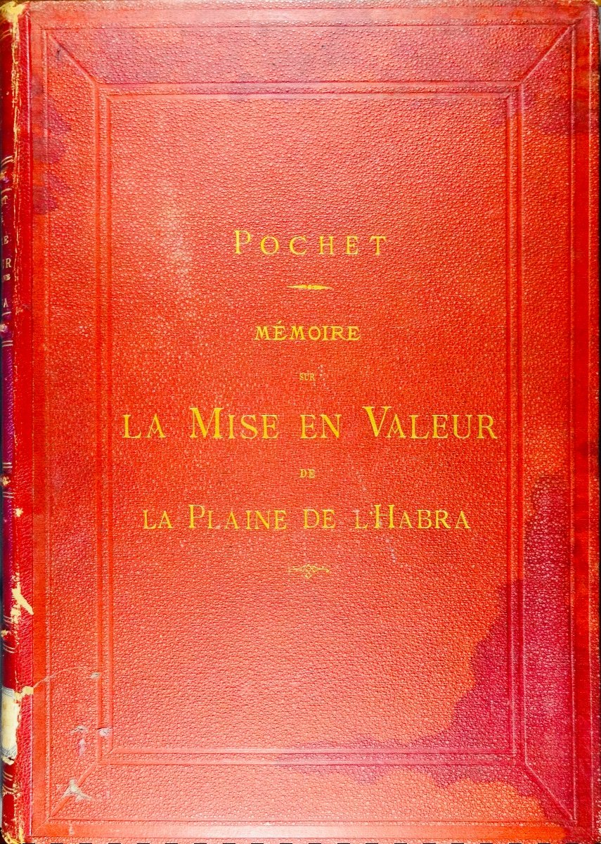 POCHET (Léon) - Mémoire sur la mise en valeur de la plaine de l'Habra. Algérie, 1875.-photo-3