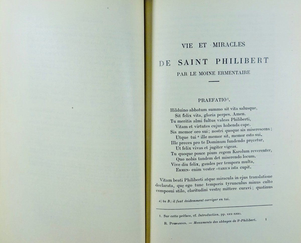 Poupardin (rené) - Monuments From The History Of The Abbeys Of Saint-philibert. Picard, 1905.-photo-8