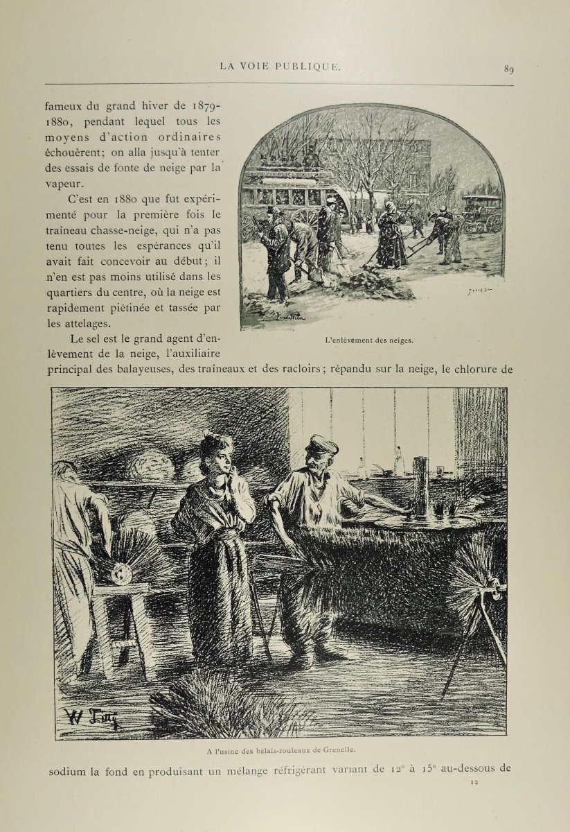 Strauss (paul) - Paris Ignored. Imprimeries Réunies, 1892 And In Publisher's Cardboard.-photo-5