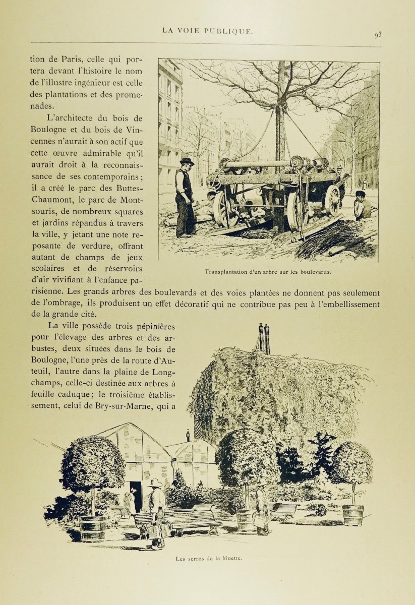 Strauss (paul) - Paris Ignored. Imprimeries Réunies, 1892 And In Publisher's Cardboard.-photo-6