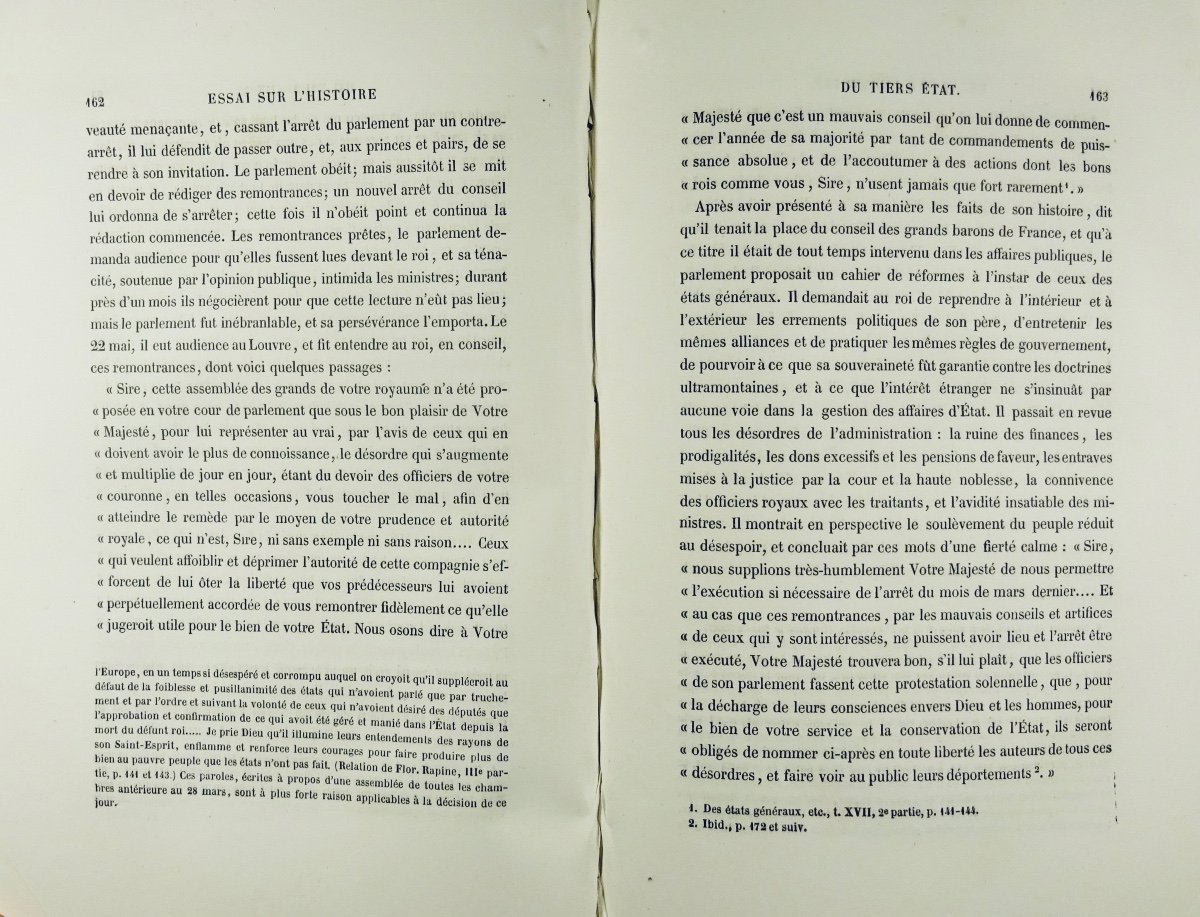 Thierry (augustin) - Essay On The History Of The Formation And Progress Of The Third Estate. 1853.-photo-6