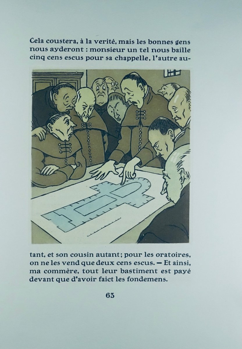 ANONYME - Les caquets de l'accouchée. La Tradition, 1951, illustré par Joseph HÉMARD.-photo-3