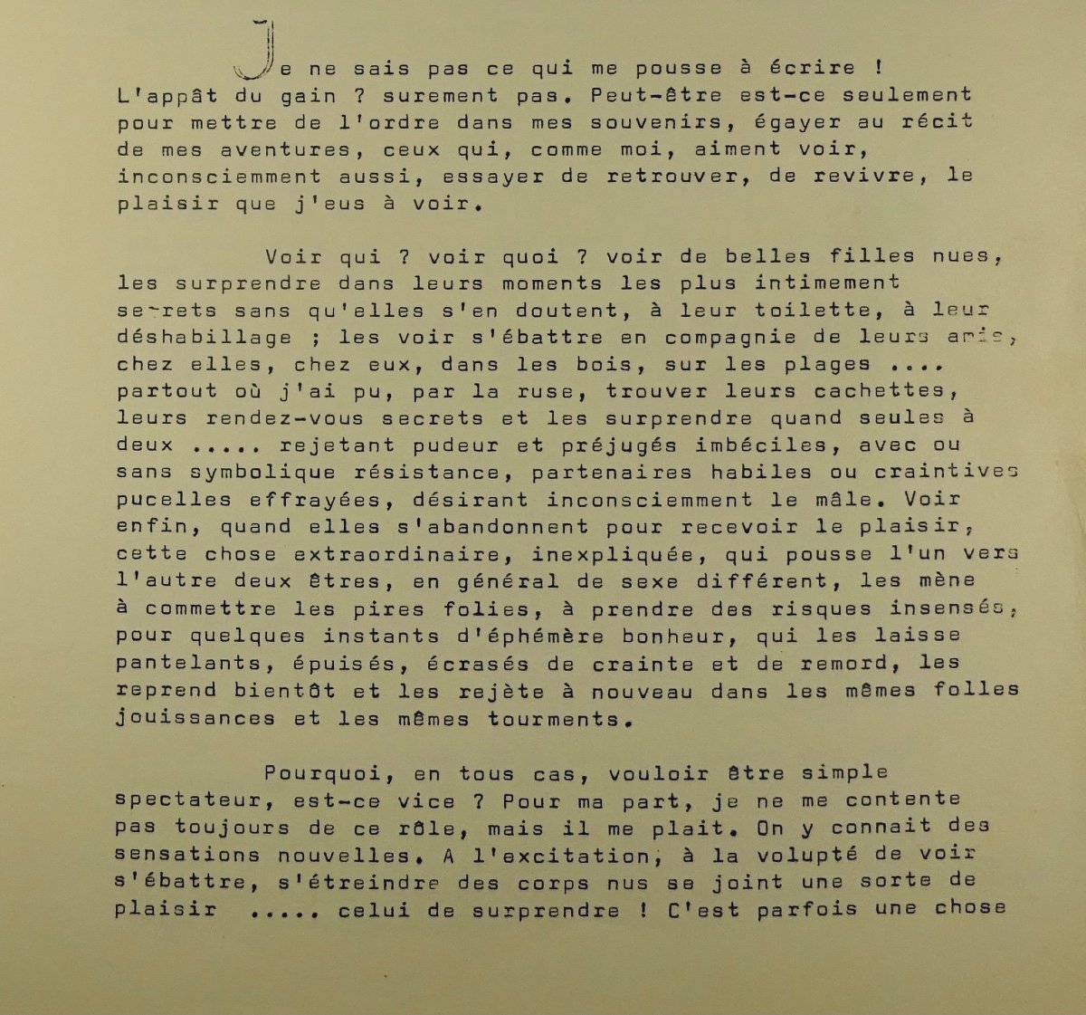 BEAULIEU (Pierre) - Les carnets secrets d'un voyeur. Édition Privée, 1950. Broché.-photo-2