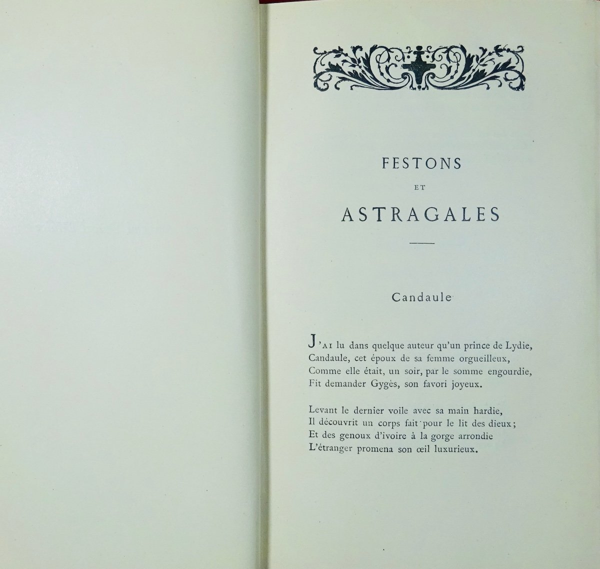 BOUILHET - Festons et astragales. Melaenis. Dernières chansons. Alphonse Lemerre, 1920, relié.-photo-1