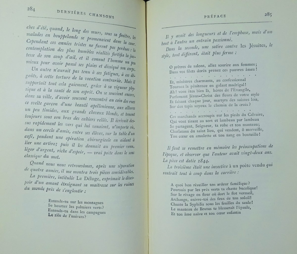 BOUILHET - Festons et astragales. Melaenis. Dernières chansons. Alphonse Lemerre, 1920, relié.-photo-4