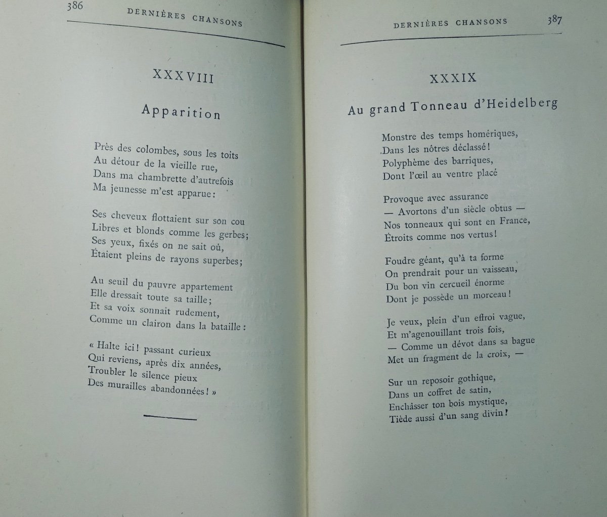 BOUILHET - Festons et astragales. Melaenis. Dernières chansons. Alphonse Lemerre, 1920, relié.-photo-6