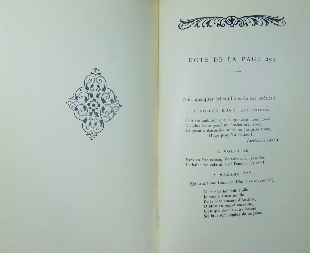 BOUILHET - Festons et astragales. Melaenis. Dernières chansons. Alphonse Lemerre, 1920, relié.-photo-7