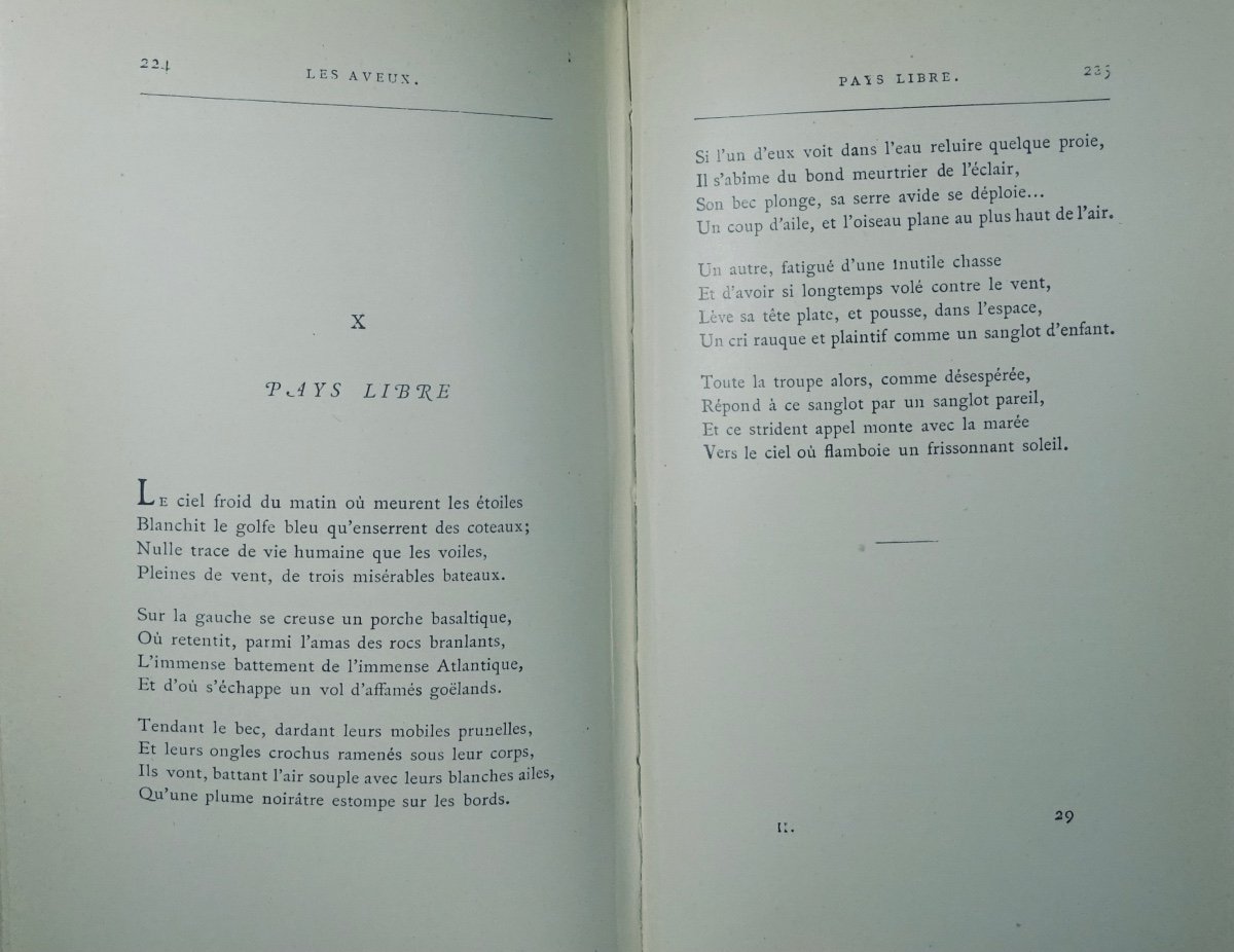 Bourget - Poetry. 1876 - 1882. Edel. Confessions. Alphonse Lemerre, Circa 1910, Publisher's Binding-photo-6