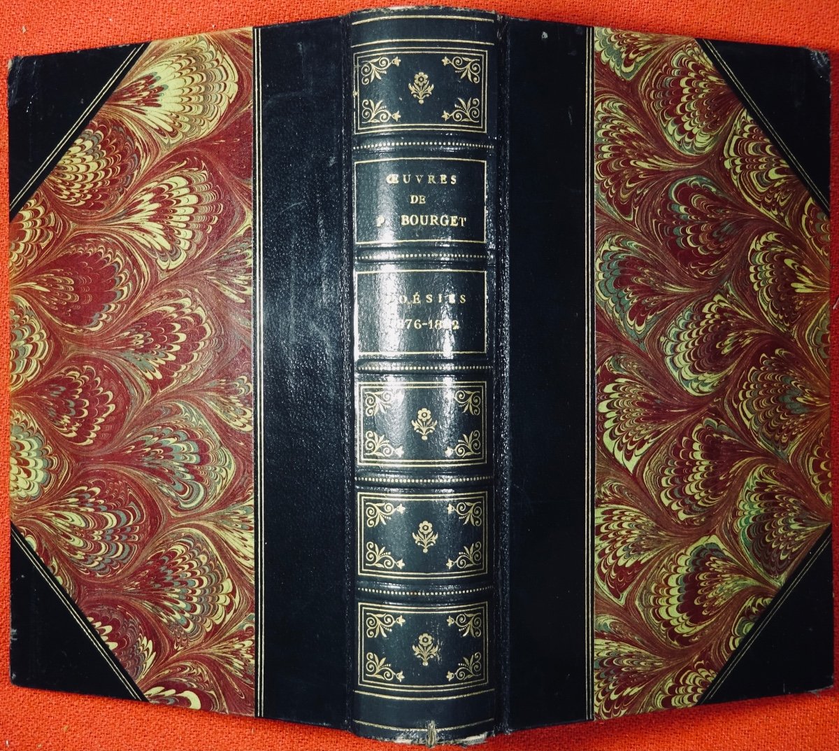 Bourget - Poetry. 1876 - 1882. Edel. Confessions. Alphonse Lemerre, Circa 1910, Publisher's Binding