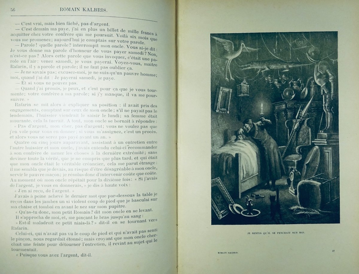 Daudet- Malot - Stevenson - Three Novels For Everyone. Hetzel, 1880, Publisher's Cardboard.-photo-3