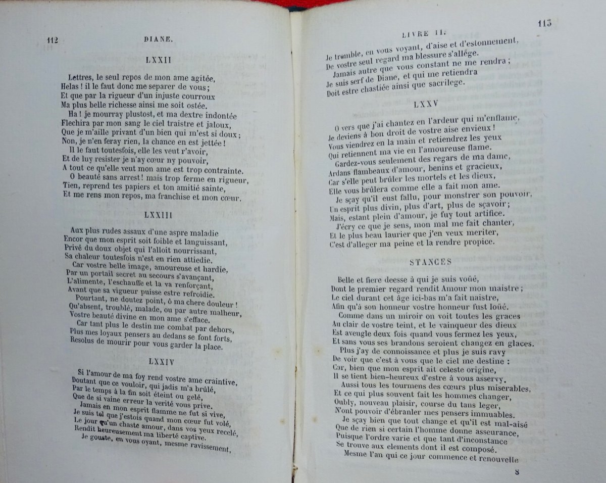 Desportes - Works By Philippe Desportes. Delahays, 1858 And In Publisher's Cardboard.-photo-4