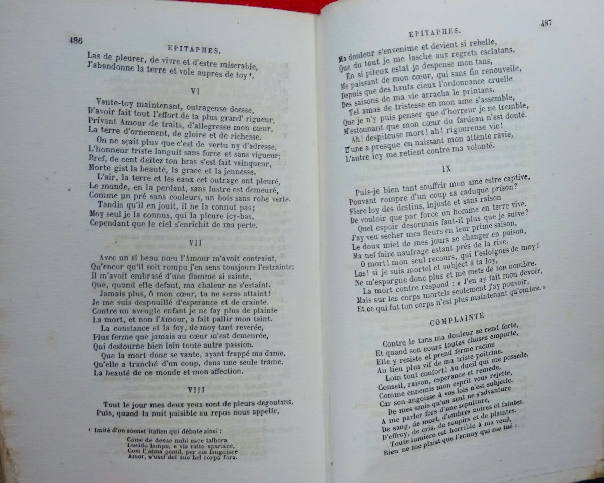 Desportes - Works By Philippe Desportes. Delahays, 1858 And In Publisher's Cardboard.-photo-8