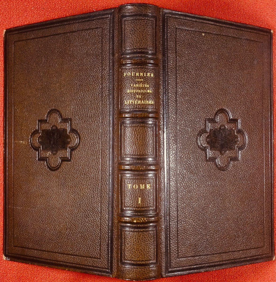 FOURNIER - Variétés historiques et littéraires. Jannet et Pagnèrre, 1855, reliure signée.-photo-2