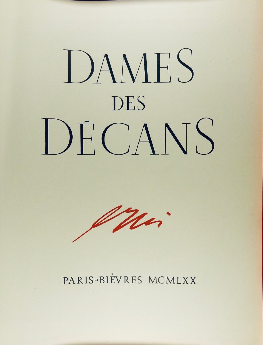 JACOB (Max) - Dames des décans. Pierre de Tartas, 1970, illustré par Hans ERNI.-photo-2