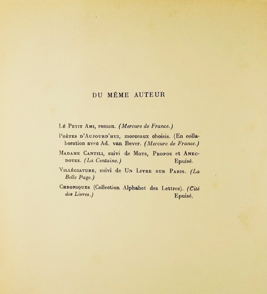 LÉAUTAUD (Paul) - Le théâtre de Maurice Boissard 1907-1923. Gallimard, 1926, édition originale.-photo-3