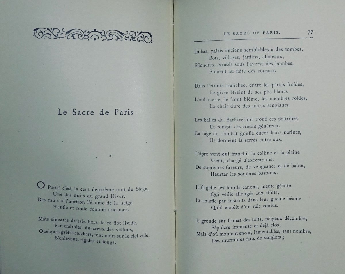 Leconte De Lisle - Tragic Poems. Alphonse Lemerre, Around 1940 And In Publisher's Binding.-photo-7