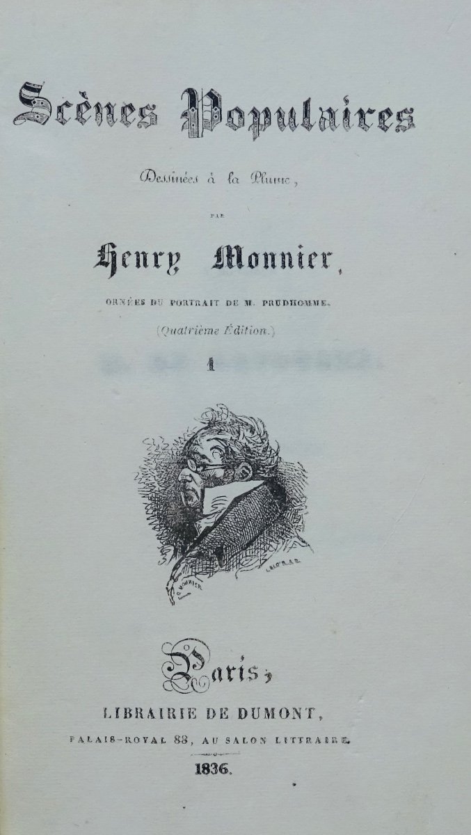 MONNIER (Henry) - Scènes populaires dessinées à la plume par Henry Monnier, Dumont, 1836.-photo-2