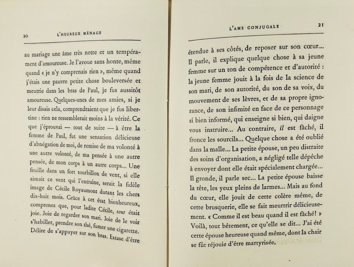 PRÉVOST (Marcel) - L'heureux ménage. Lemerre, 1901, édition originale sur grand papier.-photo-3
