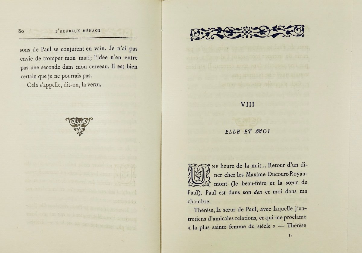 PRÉVOST (Marcel) - L'heureux ménage. Lemerre, 1901, édition originale sur grand papier.-photo-7