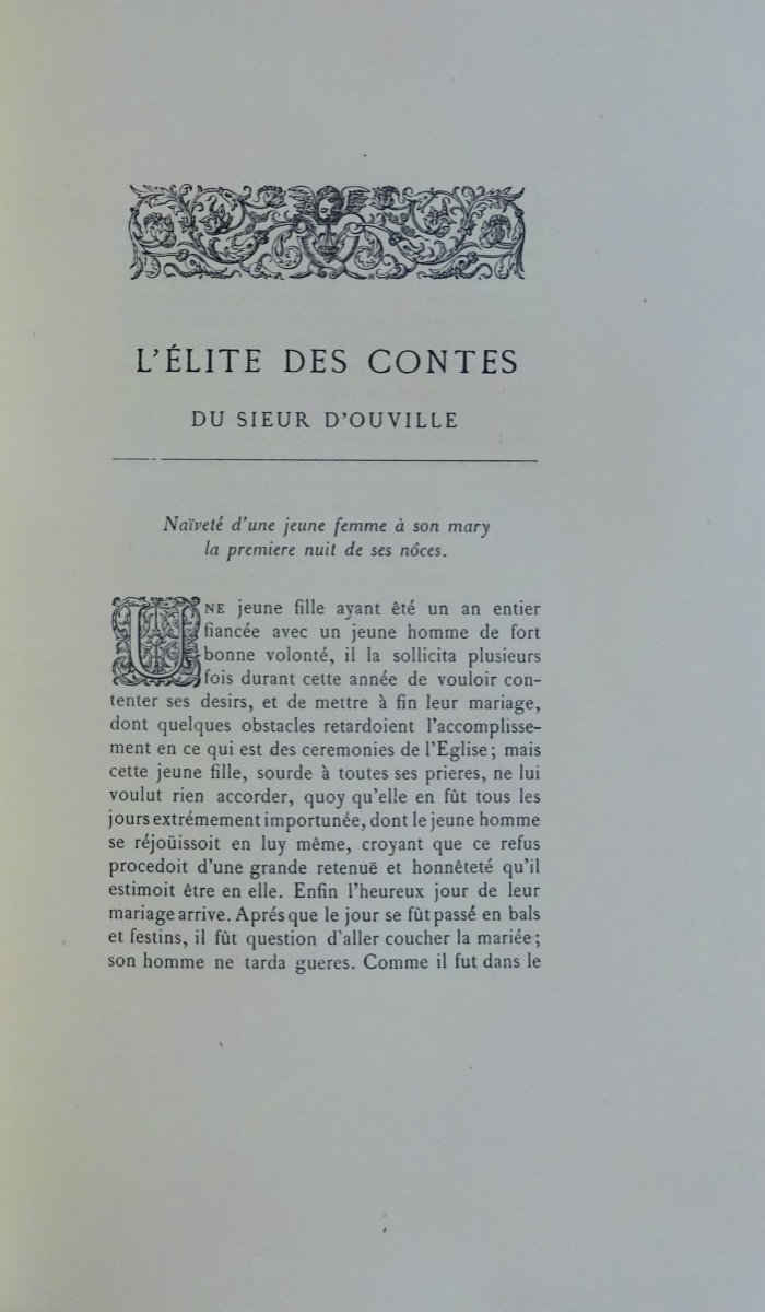 Sieur d'Ouville - The Elite Of Sieur d'Ouville's Tales. Bookstore Of Bibliophiles, 1883.-photo-2