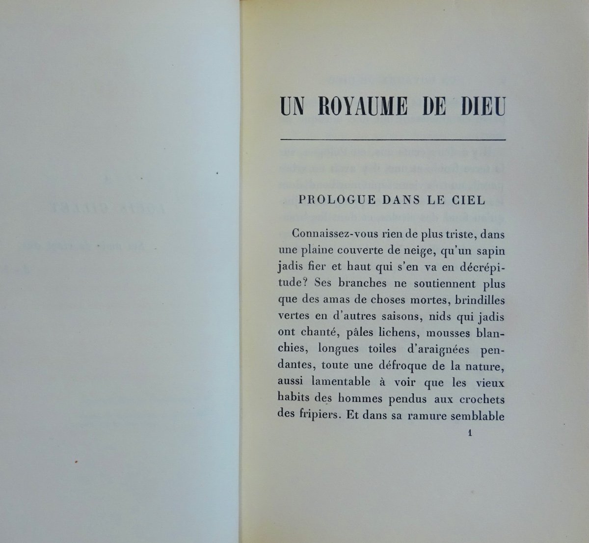 Tharaud (jérome And Jean) - A Kingdom Of God. Librairie Plon, 1920, First Edition.-photo-3