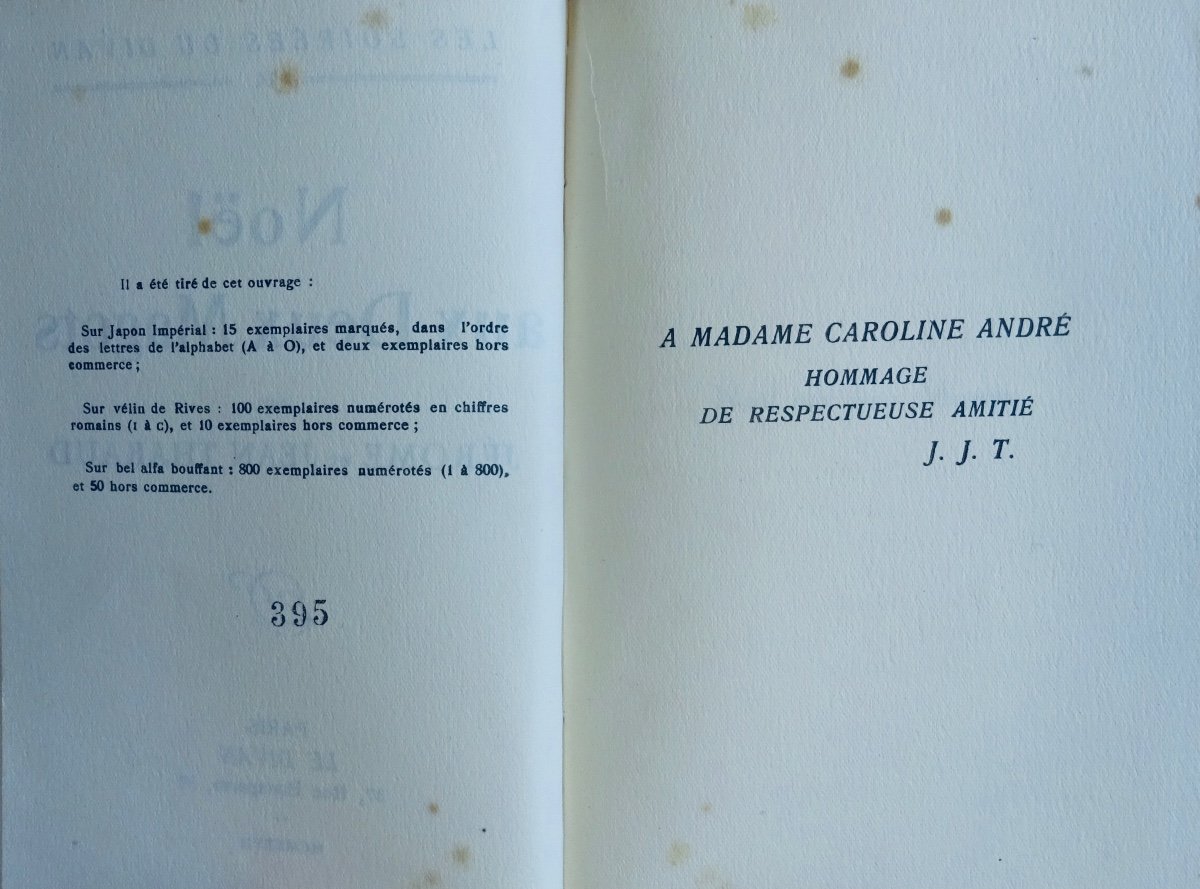 THARAUD (Jérome et Jean) - Noël aux Deux Magots. Le Divan, 1927, exemplaire numéroté.-photo-3