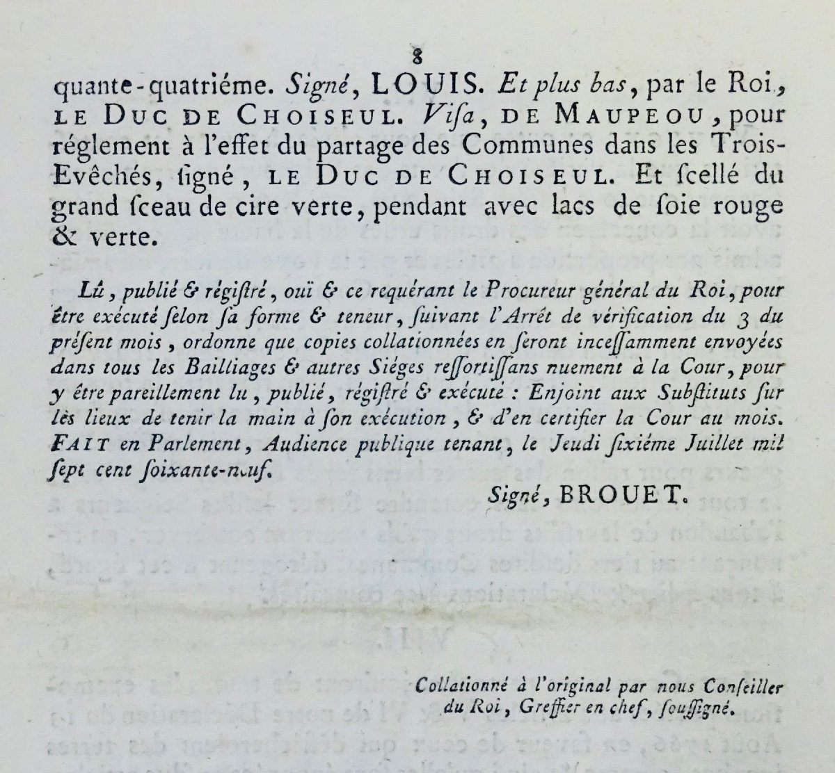 Édit du roi, portant règlement pour le partage des communes dans les Trois-Évêchés. 1769.-photo-1