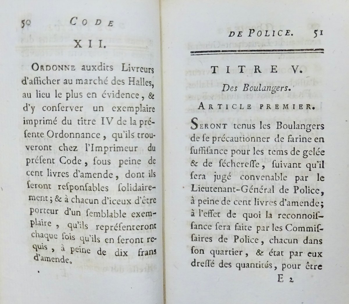 Code de police pour les villes et fauxbourgs de Nancy. Chez Hiacinthe Leclerc, 1769.-photo-7