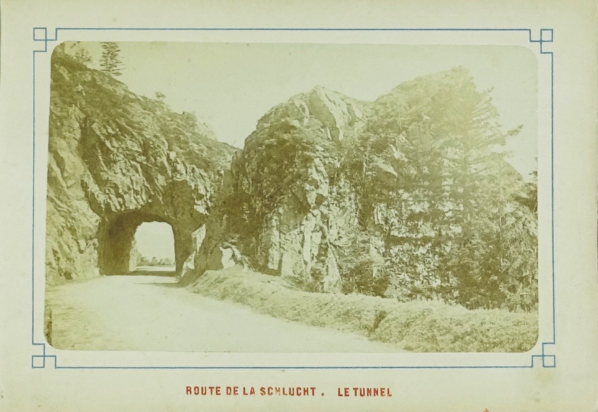 Souvenirs des Vosges de la Schlucht à Gérardmer. Vers 1880, 8 vues Photographiques.-photo-1