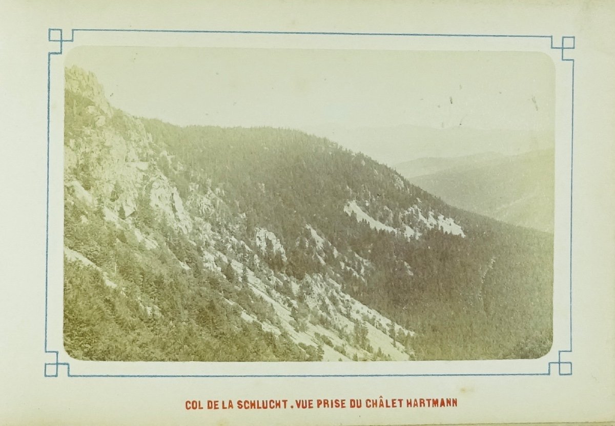 Souvenirs des Vosges de la Schlucht à Gérardmer. Vers 1880, 8 vues Photographiques.-photo-2