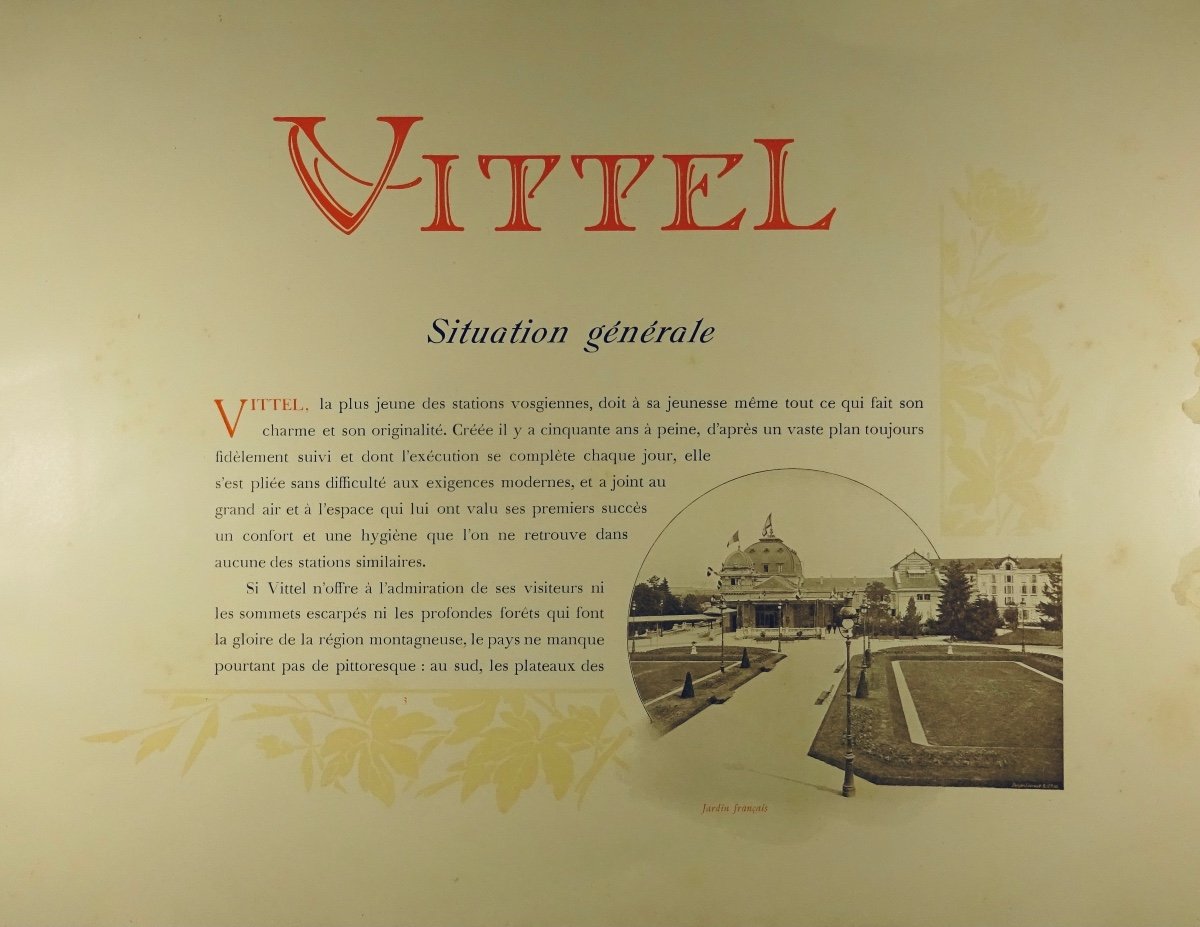 ANONYME - Vittel. Vosges. Nancy, Berger-Levrault, vers 1900, couverture de Jacques Gruber.-photo-1