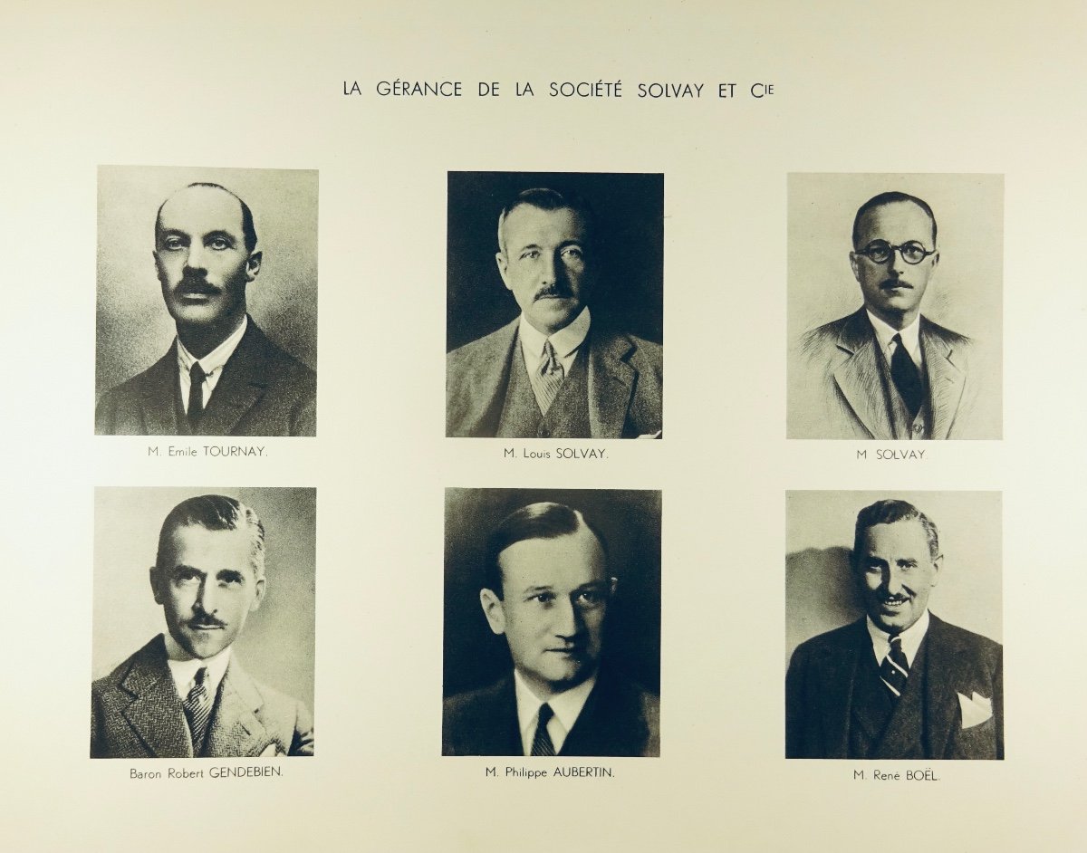 Solvay et Cie, 1863-1938. (Bruxelles ?), Au siège de la société ?, 1938. Broché, bel état.-photo-3