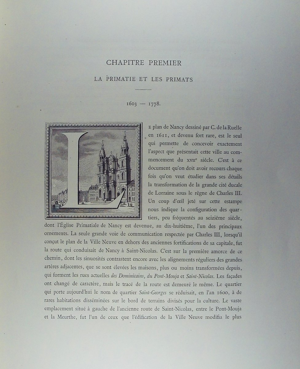 AUGUIN (Ed.) - Monographie de la cathédrale de Nancy. 1882, reliure d'époque, 20 planches.-photo-6