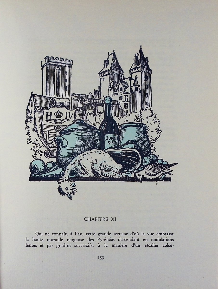 Bachelard - Olaf In The Land Of Papillarie. Paul Even Printing, 1954, Illustrations By Morette.-photo-8